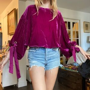 VELVET BACKLESS FP TOP